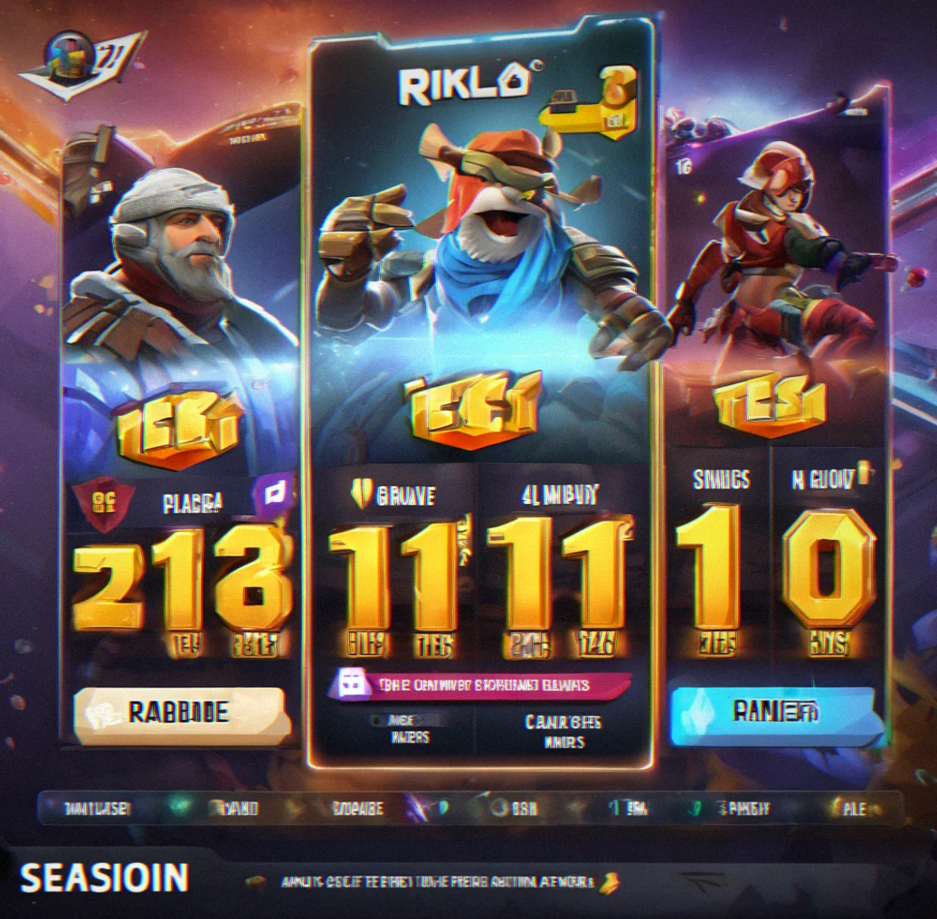 Ranked season leaderboard displaying top 10 players with their seasonal points, accuracy percentage, and tier badges