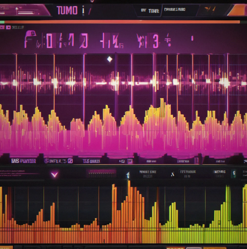Waveform display showing beat subdivisions aligned perfectly to tempo changes across a track
